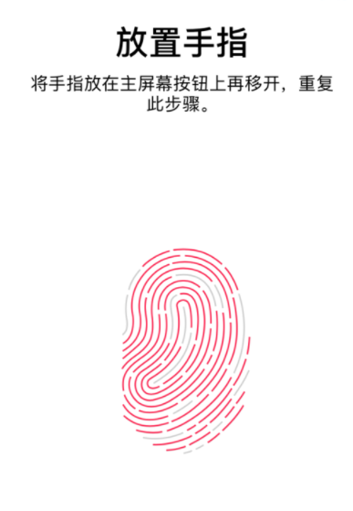 在iPhone中錄入指紋的詳細(xì)步驟截圖