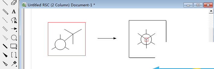 使用ChemDraw繪制出紐曼Newman結(jié)構(gòu)實(shí)例的具體步驟截圖