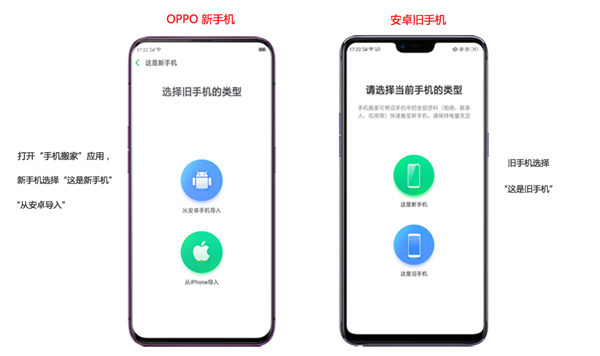 oppo手機里把舊手機數(shù)據(jù)轉(zhuǎn)移到新手機的方法講解