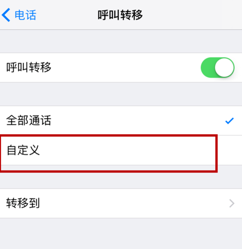 iphone設(shè)置呼叫轉(zhuǎn)移的操作流程截圖