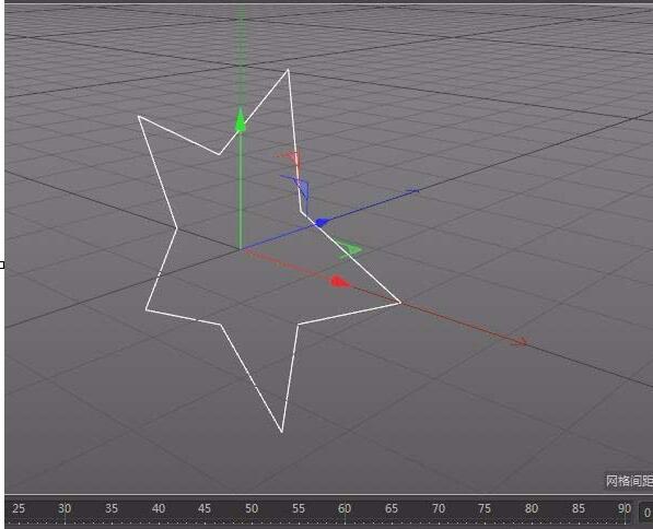 c4d做出五角星的操作過(guò)程截圖