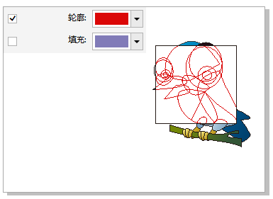 CDR制作線框透鏡效果的操作流程截圖