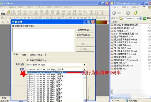 GoldWave規(guī)范MP3歌曲音質(zhì)的詳細(xì)操作截圖
