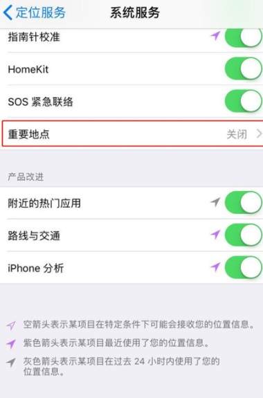 iPhoneX查看去過地方的操作步驟截圖