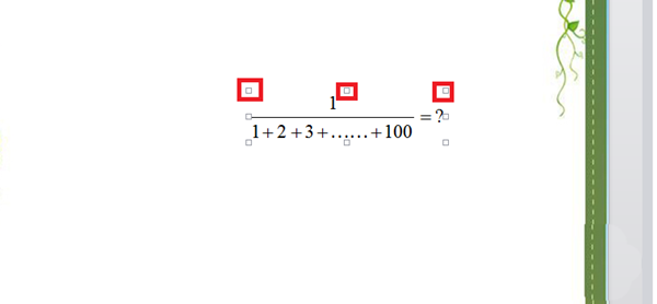 PPT輸入分?jǐn)?shù)公式的簡單操作截圖