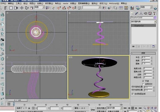 3DMax制作茶幾的操作流程介紹截圖