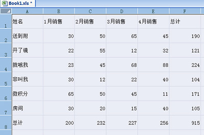 Excel制作統(tǒng)計表格的詳細(xì)教程截圖