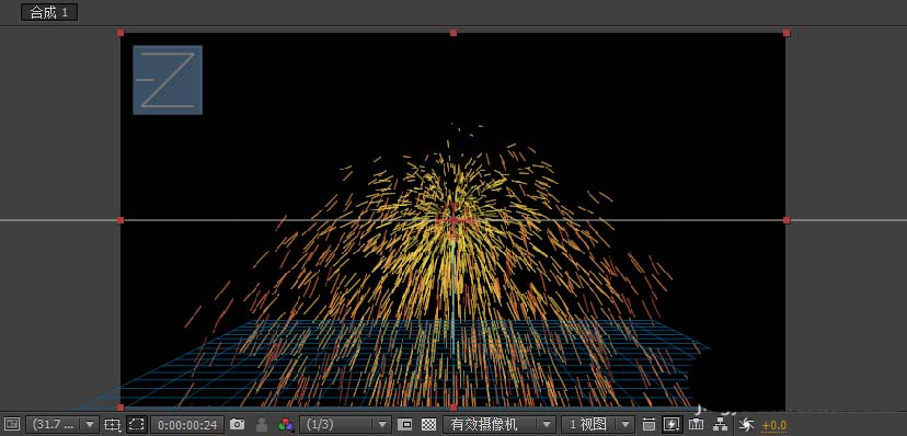 AE制作漂亮煙花效果的操作過(guò)程截圖