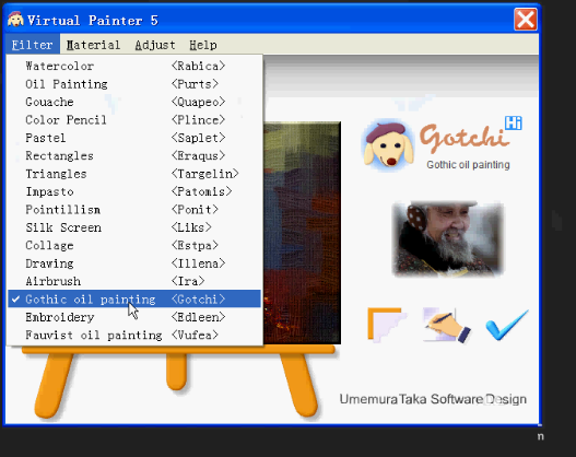 Painter打造哥特式油畫的相關(guān)操作內(nèi)容截圖
