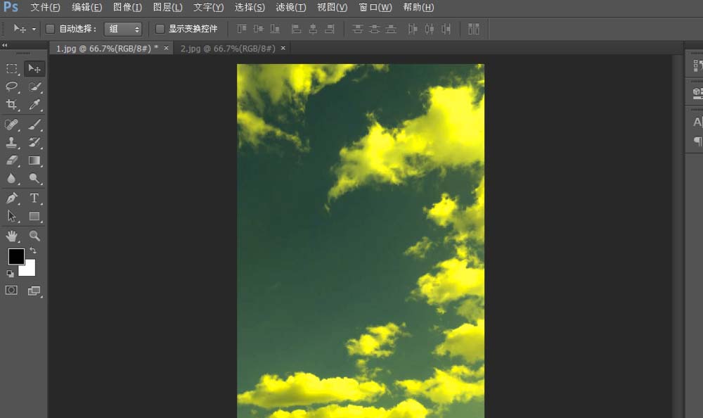 Adobe Photoshop CS6使用匹配顏色調(diào)色的操作步驟截圖