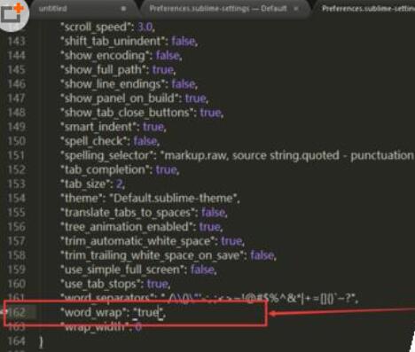 Sublime Text設(shè)置文本自動(dòng)換行的操作流程截圖