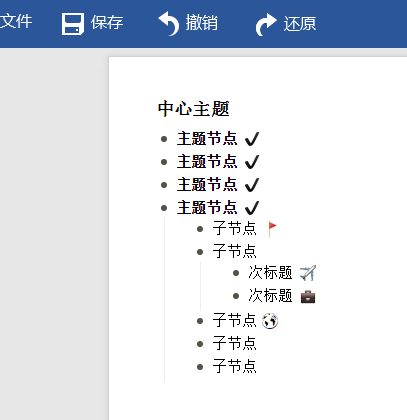 迅捷思維導圖設(shè)置以思維導圖查看綱領(lǐng)的相關(guān)操作方法截圖