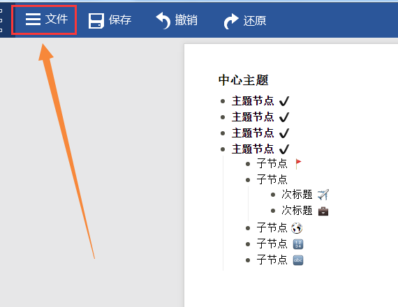 迅捷思維導圖設(shè)置以思維導圖查看綱領(lǐng)的相關(guān)操作方法截圖