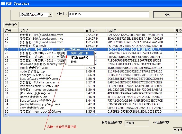 P2PSearcher的詳細使用教程截圖