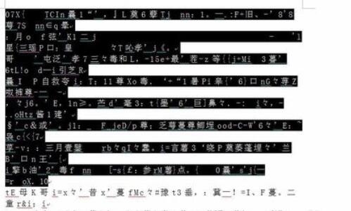 word2003文檔亂碼的處理方法截圖