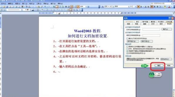 word2003設(shè)置密碼的詳細(xì)步驟截圖