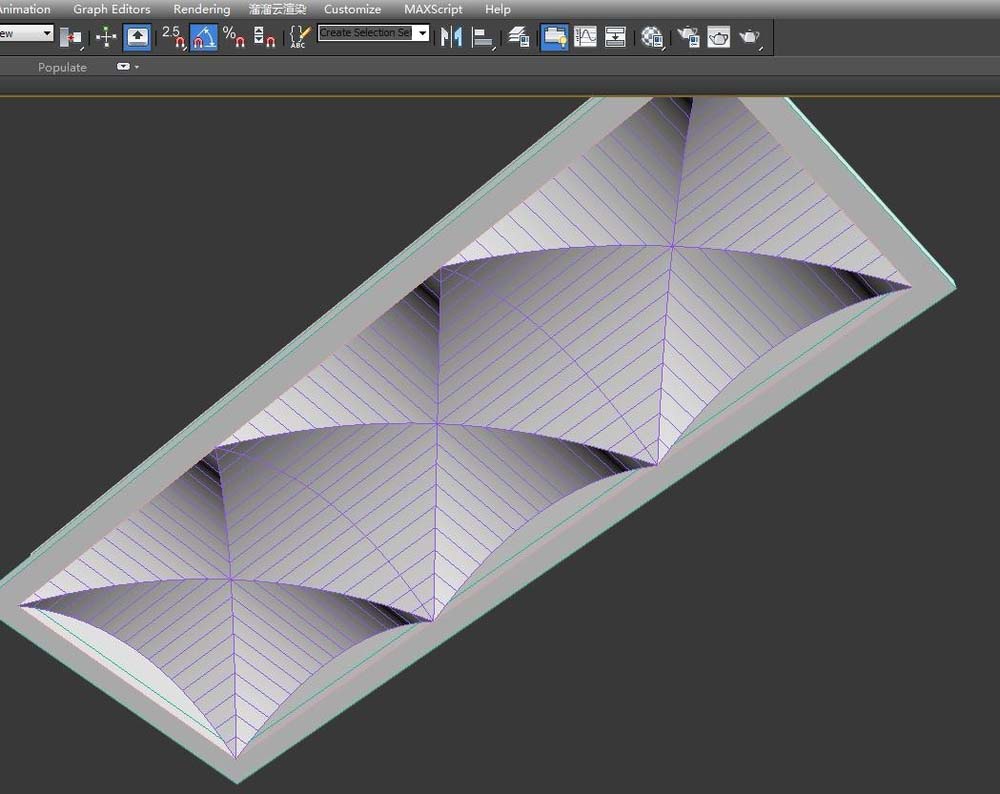 3dmax創(chuàng)建歐式異型天花模型的操作教程截圖