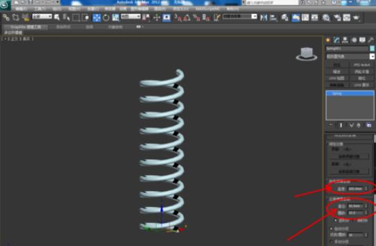 3dmax2012制作彈簧的方法步驟截圖