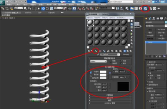 3dmax2012制作彈簧的方法步驟截圖