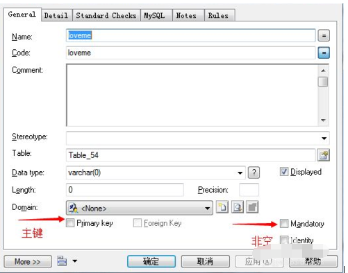 powerdesigner設置字段長度的操作教程截圖