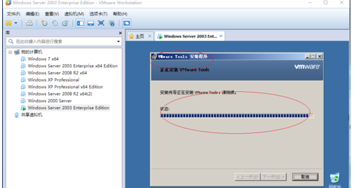 Windows Server 2003虛擬機安裝VMware Tools的操作教程截圖