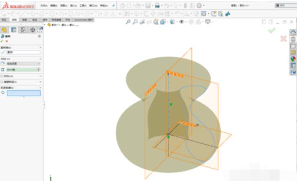 solidworks2019中旋轉(zhuǎn)命令的使用方法截圖