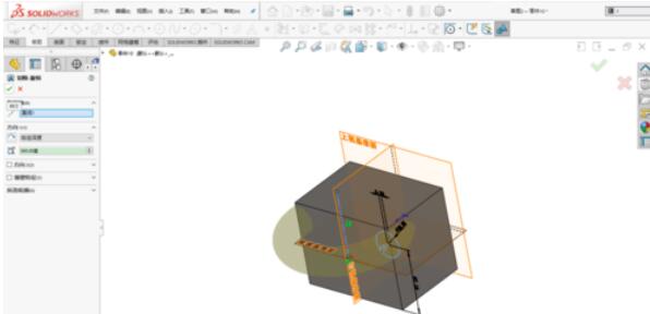 solidworks201中旋轉(zhuǎn)切除命令使用介紹截圖