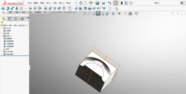 solidworks201中旋轉(zhuǎn)切除命令使用介紹截圖