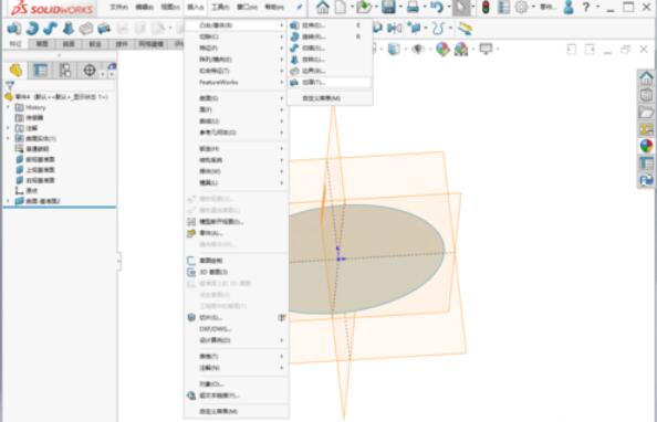 solidworks2019中加厚命令使用操作步驟截圖