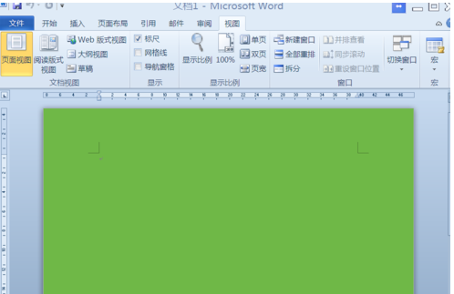 word2010標尺不見了的找回方法截圖