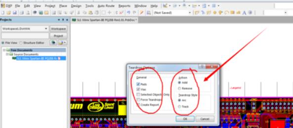 Altium Designer 13添加淚滴的具體操作步驟截圖