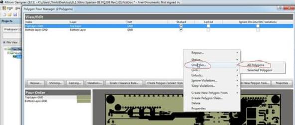 Altium Designer 13中鋪銅設(shè)計(jì)的詳細(xì)步驟截圖