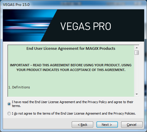 Vegas Pro 15安裝的詳細步驟截圖