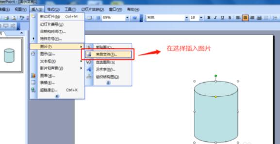 Power Point2003完成圖片與形狀組合的詳細(xì)步驟截圖