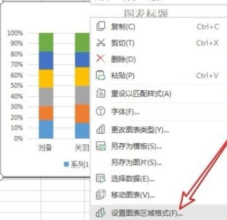 wps2019表格中插入百分比堆積柱形圖的詳細(xì)步驟截圖