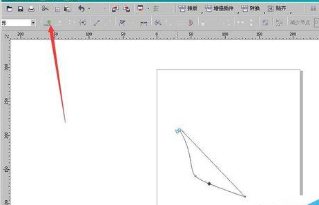 CorelDraw X4刪除節(jié)點的具體操作步驟截圖