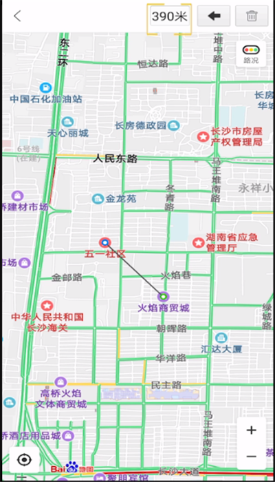 百度地圖測距離的使教程截圖