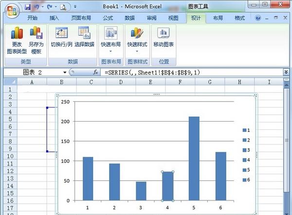 excel2007更改圖表單個系列樣式的操作方法截圖