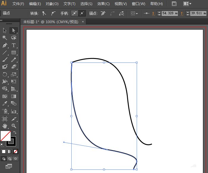 Adobe Illustrator CS6連接線段斷點的操作方法截圖