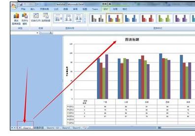 excel2007進(jìn)行圖表數(shù)據(jù)展示的相關(guān)操作步驟截圖