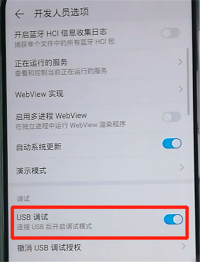榮耀9x打開usb調(diào)試的操作教程截圖