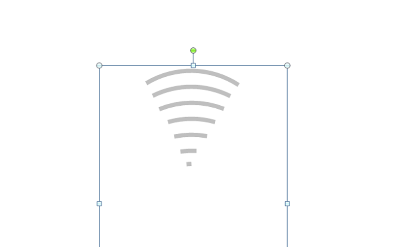 PowerPoint Viewer設(shè)計WiFi無線網(wǎng)圖標的詳細操作教程截圖