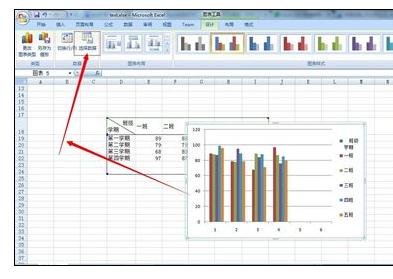 excel2007進(jìn)行圖表數(shù)據(jù)展示的相關(guān)操作步驟截圖