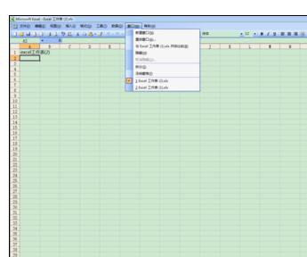 excel2007將兩個(gè)工作表分開窗口顯示的操作教程截圖