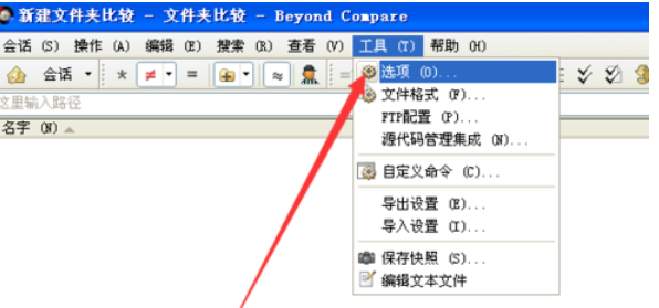 Beyond Compare更改對比字體樣式的操作教程截圖