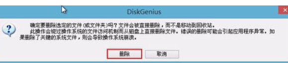 分區(qū)工具diskgenius強(qiáng)制刪除文件的具體方法截圖