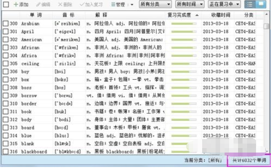 有道詞典中復(fù)習(xí)進(jìn)度的查看方法介紹截圖