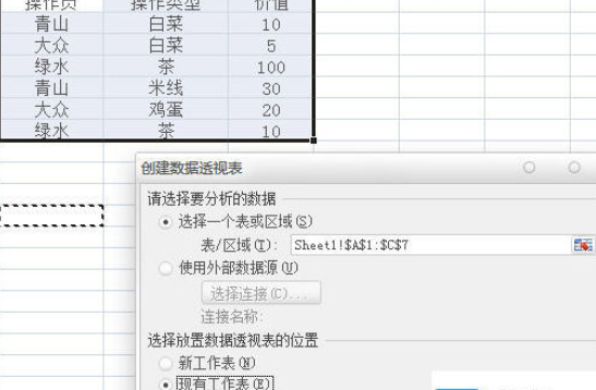 excel2007制作數(shù)據(jù)透視表的操作教程截圖