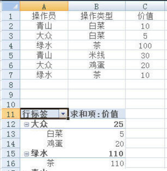 excel2007制作數(shù)據(jù)透視表的操作教程截圖