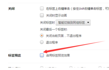 獵豹瀏覽器關(guān)掉標(biāo)簽預(yù)覽效果的使用方法截圖